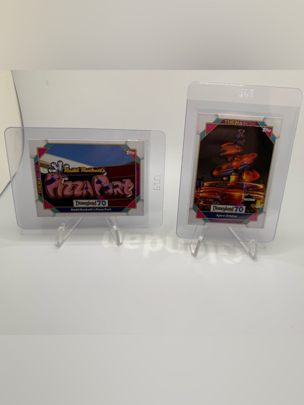 Topps Disneyland 70 cards lot pizza port 55 & Astro orbitor 60 then & now